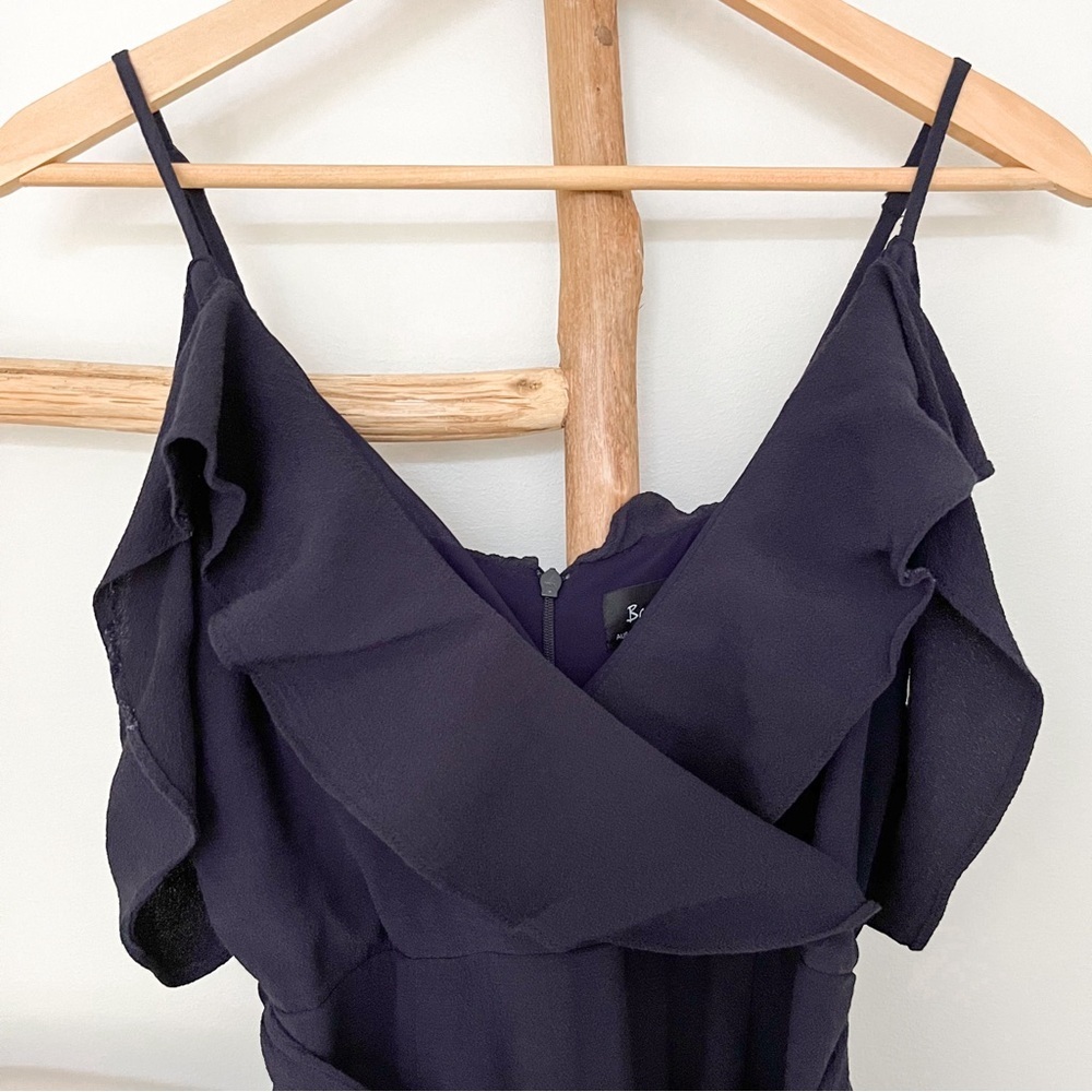 [Bardot] Ruffle Flutter Cold Shoulder Wrap Waist … - image 3